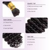 Human Braiding Hair 1 Bundle 100g Deep Water Wave Bulk Human Hair for Braiding No Weft 10A Brazilian Virgin Curly Human Hair Extensions for Boho Braids Wet and Wavy (Natural Black, 16Inch)