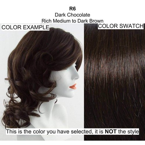 12" Simply Straight Pony Color R6 DARK CHOCOLATE - Hairdo Wigs Tru2Life Heat Friendly Synthetic Ponytail Makeover Curl Flat Iron Hairpiece Braid Updo Bundle MaxWigs Hairloss Booklet