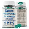 Sugar Free Phosphatidylserine Supplement 300mg, 10 in 1 Formula w/Bacopa Monnieri, Omega 3, Huperzine A for Memory, Focus & Cognition, Brain Gummies for Adults & Elderly (60 Counts (2 Pack))