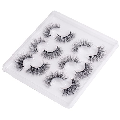 Arimika 3 Styles 6 Pairs Long Thick Dramatic 3D Mink False Eyelashes, Beautiful Book Lashes for Party Make Up A36L-01