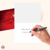 Happy Valentine’s Day Greeting Cards, Beautiful and Romantic Valentines Script Love Hearts Greetings for Husband, Wife, Boyfriend, Girlfriend | 4.25 x 5.5" | 25 Valentine Cards & 25 Envelopes per Pack