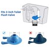 iFealClear 3-Inch Toilet Flappers Replacement Compatible with Gerber 99-788, Water Saving, High Performance Rubber Toilet Flapper Fits 3 Inch Toilet Flush Valve, Easy to Install - Blue