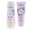 ATTITUDE Super Leaves Moisture Rich Shampoo & Conditioner Bundle With Quinoa, Vitamin B5, Jojoba, Indian Cress, Watercress & Jasmine, Guava, 16 + 8 Fl Oz, 2 Count