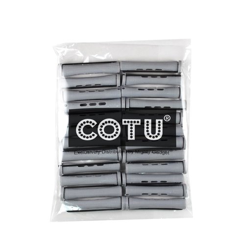 24 pc of COTU (R) Hair Perm Rods Long Size - Gray Color