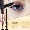 Unclumpable Natural Fiber Washable Mascara - Black Volume & Length, Waterproof, Smudgeproof, Pack of 2 for Bold, Full Lashes, Vegan & Cruelty Free