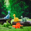 Dinosaur Bath Toys for Toddler 1-3: Kids Dinosaur Toys Mold Free Floating Pool Bathtub Toys - Birthday Gifts Easter Basket Stuffers for Toddler Baby