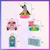 25 Pieces 50's Party Decorations Include Rock and Roll Banner, 50s Theme Hanging Swirls and Honeycomb Centerpieces for 1950s Party Decorations, Back to 50's Rocking Party Supplies