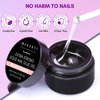 Makartt Solid Nail Glue Gel: Extra Strong Gel Nail Glue for Press On Nails and Nail Tips Long-Lasting Strong Adhesion Nail Glue for Acrylic Nails Clear Hard Gel for Nail Art Home Salon UV Light Cured
