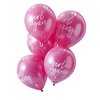 Hot Pink & White Party Balloons Decorations - 10 Pack