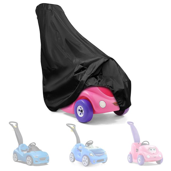 Yoyong Toddler Push Car Cover for Step 2 Push Toy Car, Baby Kid Ride On Push Toy Car Cover Outdoor-Black