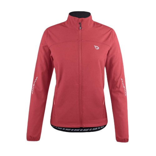 BALEAF Women's Cycling Jacket Windproof Thermal Winter Running Cold Weather Gear Waterproof Softshell Warm Rose Red Size L