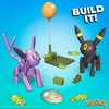 MEGA Pokémon Action Figure Building Toys, Umbreon & Espeon With 122 Pieces, 2 Poseable Characters, 4 Inches Tall, Gift Idea For Kids