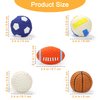 LLSPET 2.4" Squeaky Latex Dog Toy Ball Sports Balls Sets, Soft, Bouncy & Durable for Small Medium Dogs Puppy Interactive Chew Toys 5 Pcs/Set