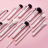 Jessup Brand 25pcs Professional Makeup Brush Set Beauty Cosmetic Foundation Powder Blusher Eyeshadow Blending Highlight Concealer Natural-Synthetic Hair Brushes Set (Pearl White/Silver)