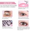 MLEN DIARY 255 Clusters Individual Lashes 12-14mm Cluster Lashes Natural False Eyelashes 3 in 1 Mink Eyelash Extension DIY Kit
