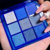 AMY'S DIARY Blue Eyeshadow Palette Glitter Eye shadow Makeup,Navy Blue Eyeshadow Shiny Sparkle Shimmer Glitter blue Eyeshadow Waterproof Pallete,royal blue Glitter Blue Eye Eyeshadow Make Up