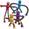 Pop Tubes Robot Toy, 4 Packs Fidget Toys Telescopic Suction Cup Robotics Autism Sensory Toys for Classroom Treasure Box Back to School Toys for Kids Preschool Stretchy Robots Party Favors