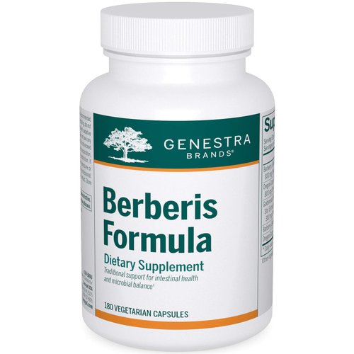 Genestra Brands Berberis Formula | Barberry, Goldenseal, and Oregon Grape Herbal Supplement | 180 Capsules