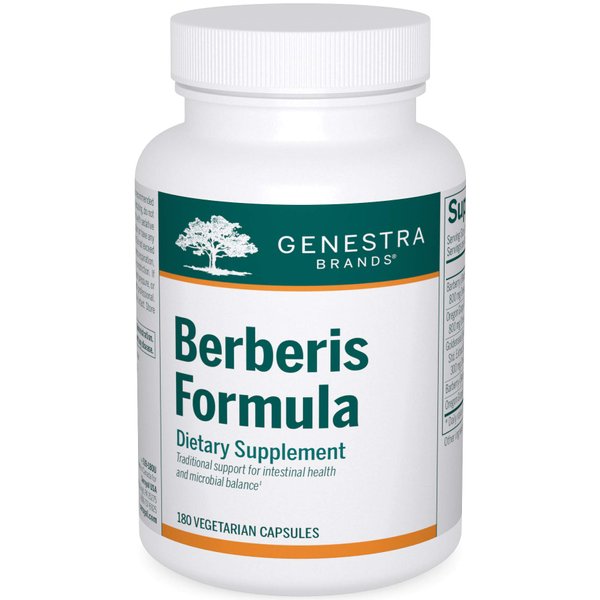Genestra Brands Berberis Formula | Barberry, Goldenseal, and Oregon Grape Herbal Supplement | 180 Capsules