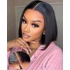 V SHOW Wear and Go Glueless Bob Wig Human Hair Lace Front Wigs Pre Cut Hairline Pre Plucked Straight Short Bob Wig Lace Closure Wig Human Hair for Women 12Inch