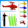 XIPEGPA 10PCS Flying Helicopters Planes 360°Rotating Airplanes Helicopter Airplane for Boys Girls Goodie Bag Stuffers Classroom Prizes Bulk Party Favors