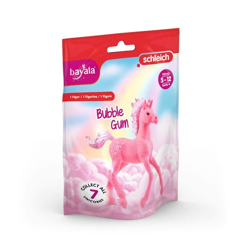 Schleich bayala, Collectible Unicorn Toy Figure for Girls and Boys, Bubble Gum Unicorn Figurine (Dessert Series), Ages 5+