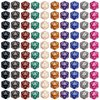 CiaraQ DND Polyhedral Dice (100pcs) with A Dice Bag Compatible with Dungeons and Dragons DND RPG MTG Role Playing Table Games (D20 dice, 10 colors-100 pcs)