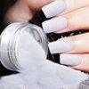 5g White Dust Sugar Nail Glitter Powder - Diamond Dust Sand Shining Sugar Effect Glitter Dip Powder, Superfine French Candy Coat Nails Sweater Design Manicure Decorations DIY Crafts