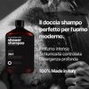 The Goodfellas' smile, SOLO/SANDALWOOD,& MANDARIN, Luxury 3 iin 1 Body Wash and Hair Shampoo for Men, 17 Fluid Oz. - MADE IN ITALY - Smells Incredible | Amazing Lather