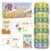 Popplers: Toddlers Early Learning & Educational Fidget Toy, Food & Farm Animals Popping Games, Teacher Must Have for Matching, Sound Recognition and First Words +18 Months Old (6 Mini-Games Included!)