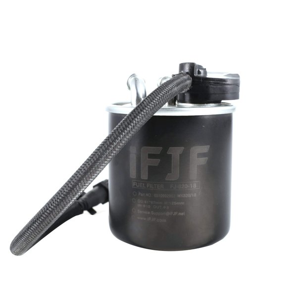 iFJF WK 820/18 Fuel Filter Replacement for Mercedes Benz 2.1L GLK200 2010-2015 C180 2010-2014 E250 2009-2015 Sprinter 3.0L 519 CDI 2009-2020 25 Micron Replaces 6510901552 6510902952