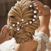 Lusofie 18Pcs Pearl Bobby Pins Bridal Wedding Hair Peals U Shaped Pearl Hair Pins Accessories for Brides Bridesmaids Women Girls(Gold)