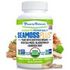 Power By Naturals Sea Moss Plus - USDA Certified Organic Irish Sea Moss Capsules w/Wild Harvested Irish Seamoss, Bladderwrack & Burdock Root Immunity Supplement Sea Moss Pills for Adult 60Ct - 1 Pack