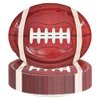 AIBIIN 50 Pcs Football Paper Plates 12.7 inch Football Shaped Disposable Party Supplies Football Birthday Party Plates Football Game Day Sports Birthday Tailgate Party Decorations