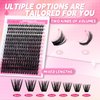 Lash Clusters 280pcs 80D 10-18mm Cluster Lashes Mixed Tray 3D Effect Volume Individual Lashes Cluster Eyelash Extensions Fluffy Soft D Curl DIY Lash Extension Kit at Home (80D-0.07-D,10-18mm)