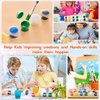 Awineye Mini Acrylic Paint Set 10 Pack,Paint for Kids,12 Colors Kids Painting Set,Acrylic Paint Strips for Kids&Adults