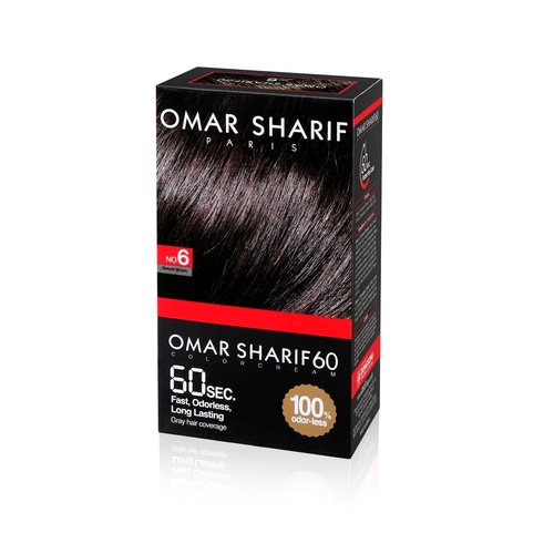 Omar Sharif Speedy Hair Dye Natural Brown Color Just 60 Second Fast Quick Hair color Covers Gray Hair Easy to use Ammonia Free No Odor