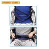 Wheelchair Seat Belt Cushion Harness Straps Medical Patients Positioning Restraint Soft Padded Safety Easy Release Adjustable Front Latch Buckle (Front Open)