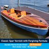 TotalBoat - 409314 Gleam Marine Spar Varnish, Gloss and Satin Polyurethane Finish for Wood, Boats and Outdoor Furniture (Clear Gloss Quart)