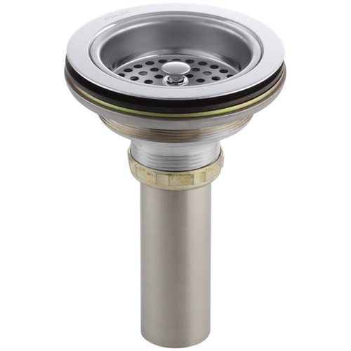 Kohler K-8801-CP Duostrainer Sink Strainer,Fits Most Standard Kicthen Sinks, Polished Chrome