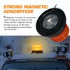 LINKITOM LED Strobe Light, 12V-24V Amber 40 LED Warning Safety Flashing Beacon Lights with Magnetic and 16 ft Straight Cord for Vehicle Forklift Truck Tractor Golf Carts UTV Car Bus