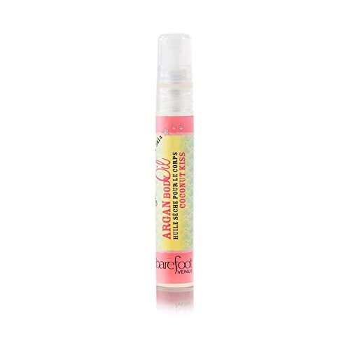 Barefoot Venus Travel Size Mini Argan Body Oil - 8 Milliliters (Coconut Kiss)