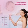 Mini Travel Hair Dryer Suptriblow, 110000 RPM Ionic Blow Dryer, Portable Hair Dryer for Fast Drying, Small Low Noise Hair Dryer with HD Digital Display, Compact Hair Dryer for Women - Pink