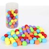 Witlans 60pcs Chinese Checker Game Replacement Balls,6 Solid Color 14mm Acrylic Game Marbles for Marble Run, Marbles Game,Aggravation Game,Traditional Marbles Games
