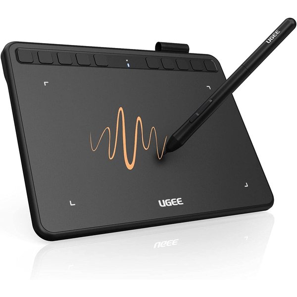 Drawing Tablet, UGEE Computer Graphics Tablets with 10 Hot Keys, 6.5x4 inch OSU Tablet with Battery Free Stylus of 8192 Levels Pressure Sensitivity,Digital Pen Art Pad for Mac/Linux/Windows PC/Android