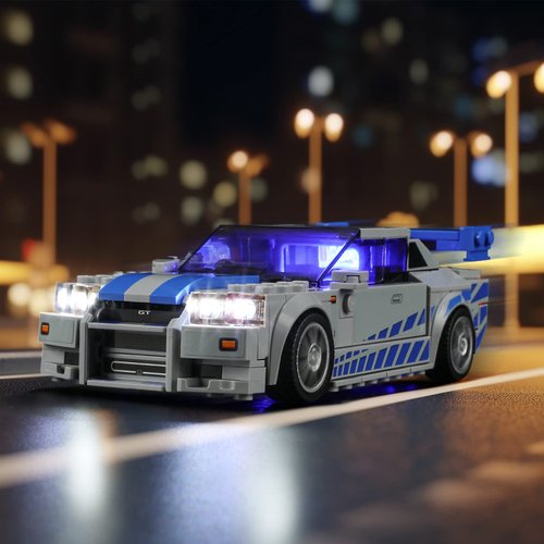 LIGHTAILING Led Lighting Kit for Lego- 76917 2-Fast-2 Furious Nissan Skyline GT-R (R34) Building Blocks Model - LED Light Set Compatible with Lego Model(Not Include Lego Model)