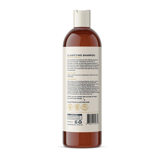 Dandymen Clarifying Shampoo with Tea Tree Oil 11.83 oz