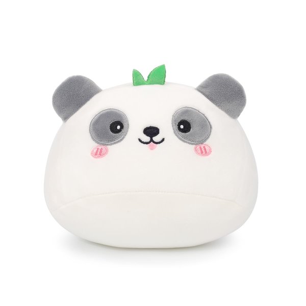 Alayger Cute Panda Plush Pillow 7" Bamboo Panda Stuffed Animals, Soft Kawaii Plushies Hugging Cat Plush Toy for Kids