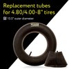 Mission Automotive 2-Pack of 4.80/4.00-8" Premium Replacement Tire Inner Tubes - For Wheelbarrows, Lawn Mowers, Hand Trucks, Carts, Trailers and More - Tube for 4.80 4.00-8/480/400-8 Wheel