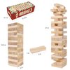 GOTHINK Tumble Tower Game for Kids and Adults, 54pcs Wooden Board Stacking Game for Family Game Night Classic Game, Standard Size